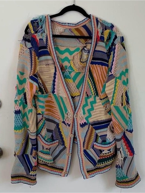 Missoni Sweaters - Missoni Colorful Patchwork Knit Cardigan